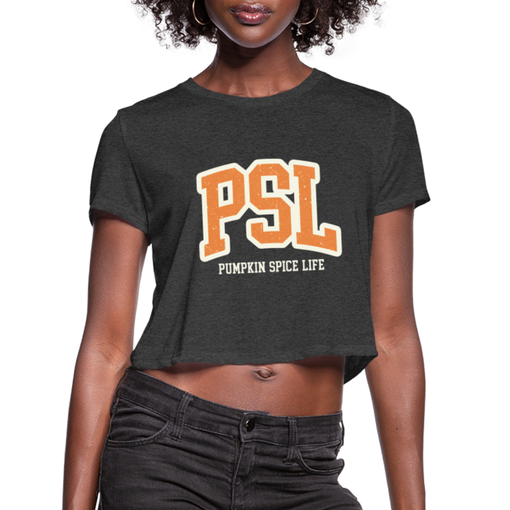 PSL Pumpkin Spice Life Women's Cropped T-Shirt Color: mauve