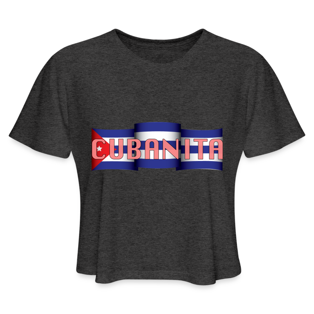 Cubanita Crop Top - deep heather