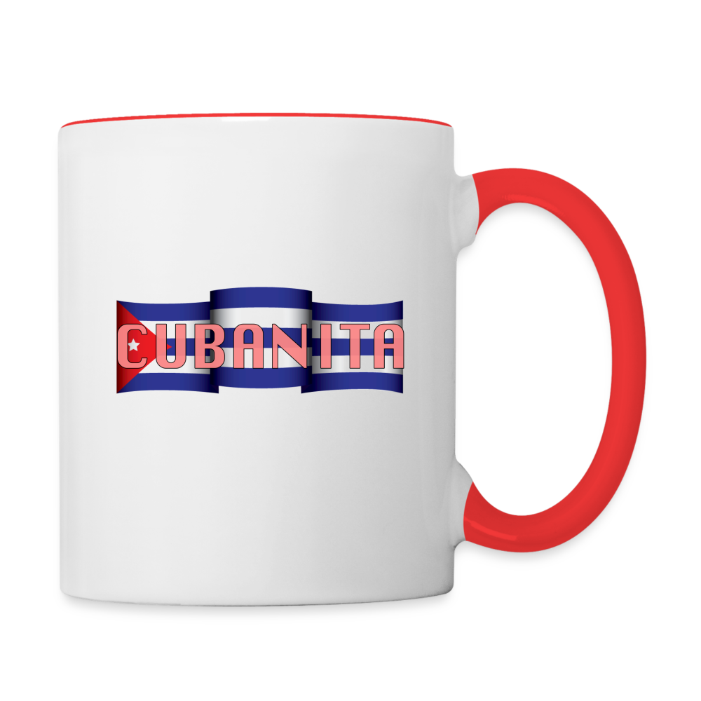 Cubanita Coffee Mug - white/red
