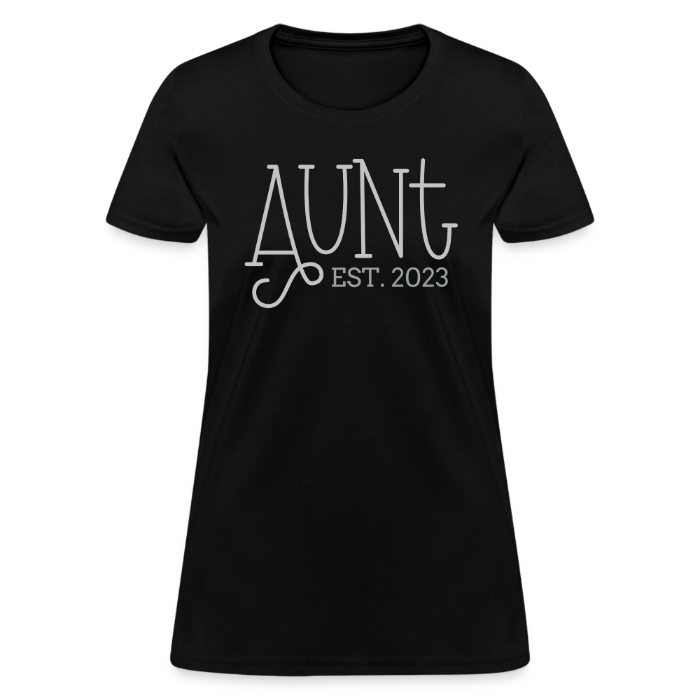 Aunt T-Shirt (Established - Customize Year) - black