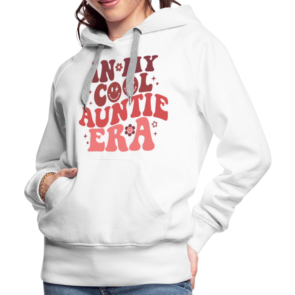 In My Cool Auntie Era : Women’s Premium Hoodie - white
