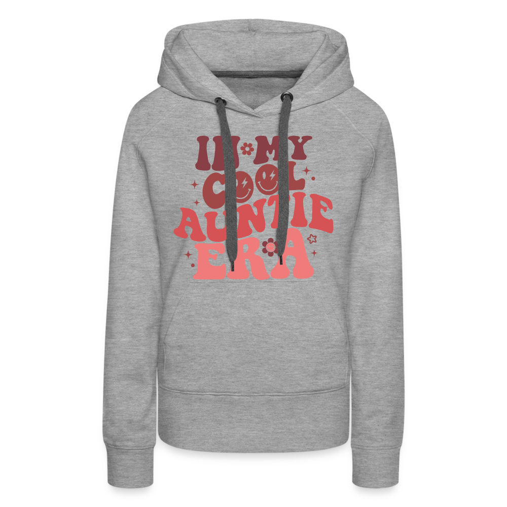 In My Cool Auntie Era : Women’s Premium Hoodie - heather grey
