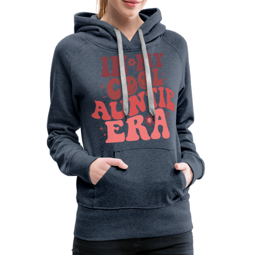 In My Cool Auntie Era : Women’s Premium Hoodie - heather denim