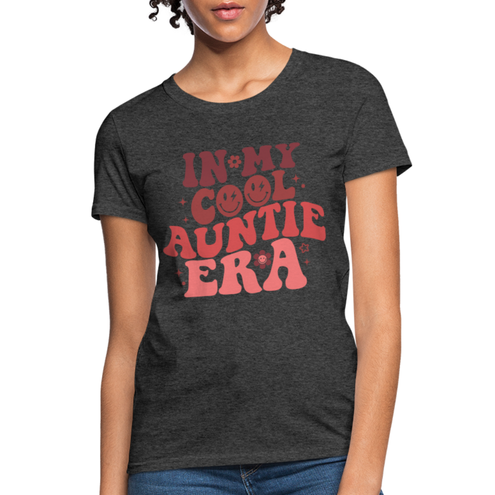 In My Cool Auntie Era Women's Contoured T-Shirt Color: white