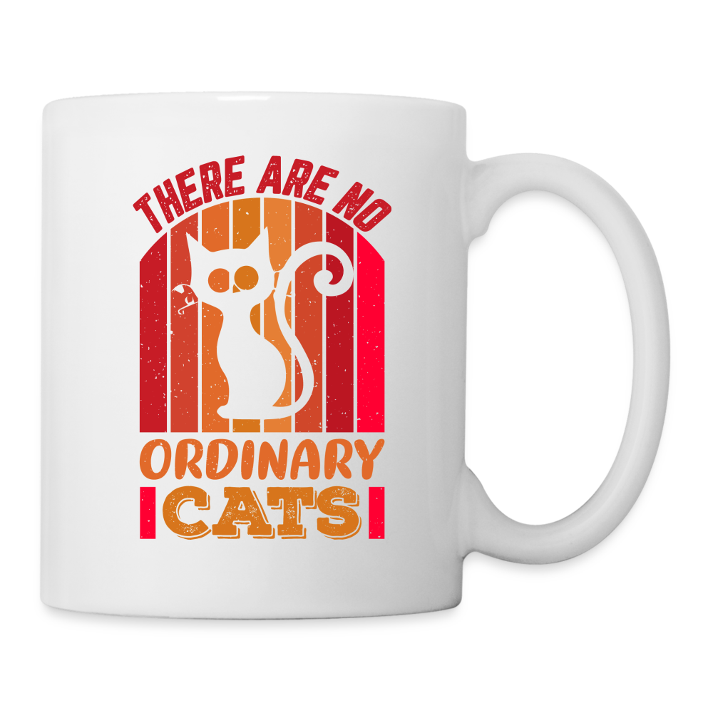 There Are No Ordinary Cats Mug - white