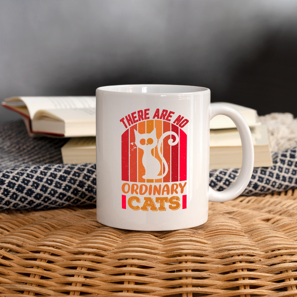 There Are No Ordinary Cats Mug - white