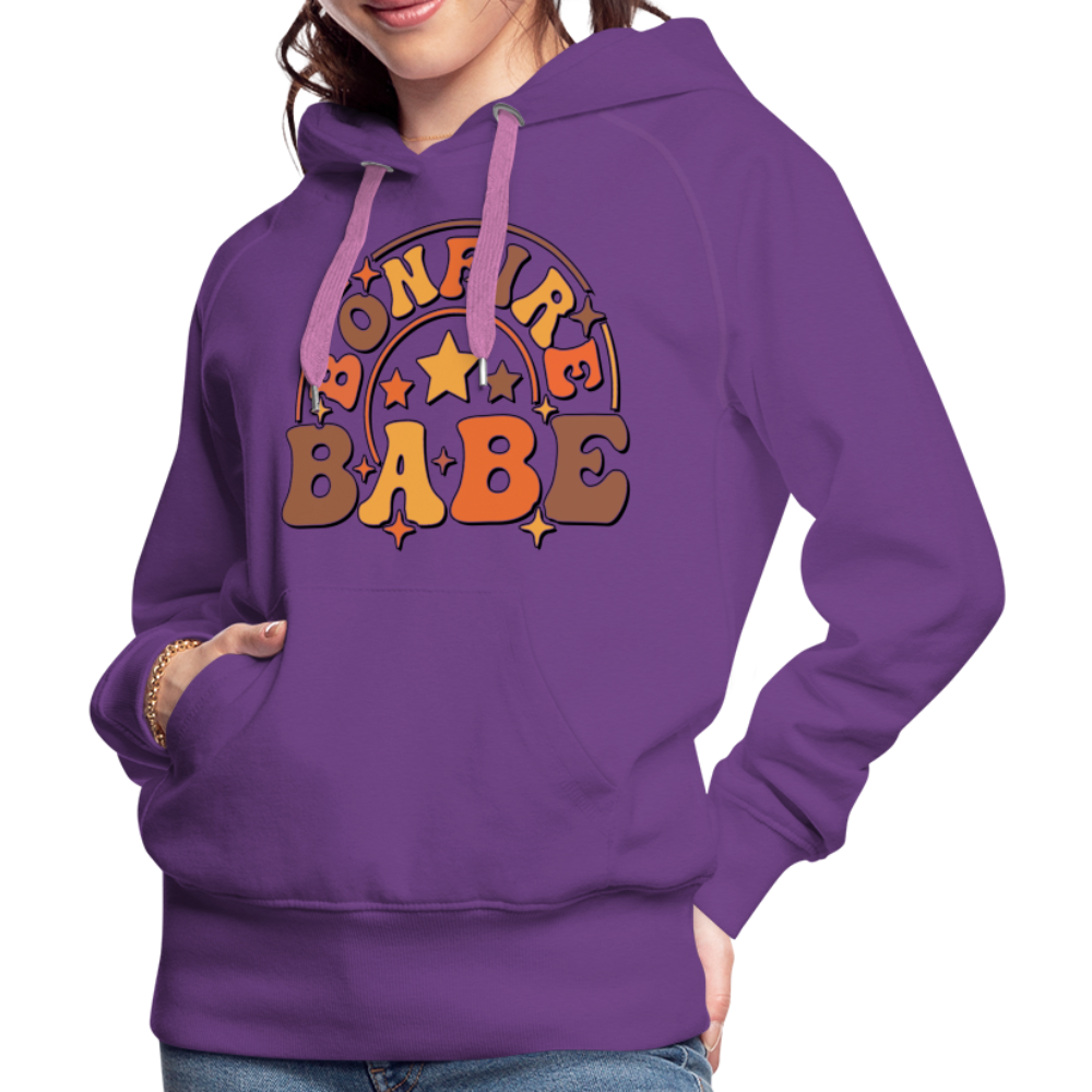 Bonfire Babe Women’s Premium Hoodie - purple