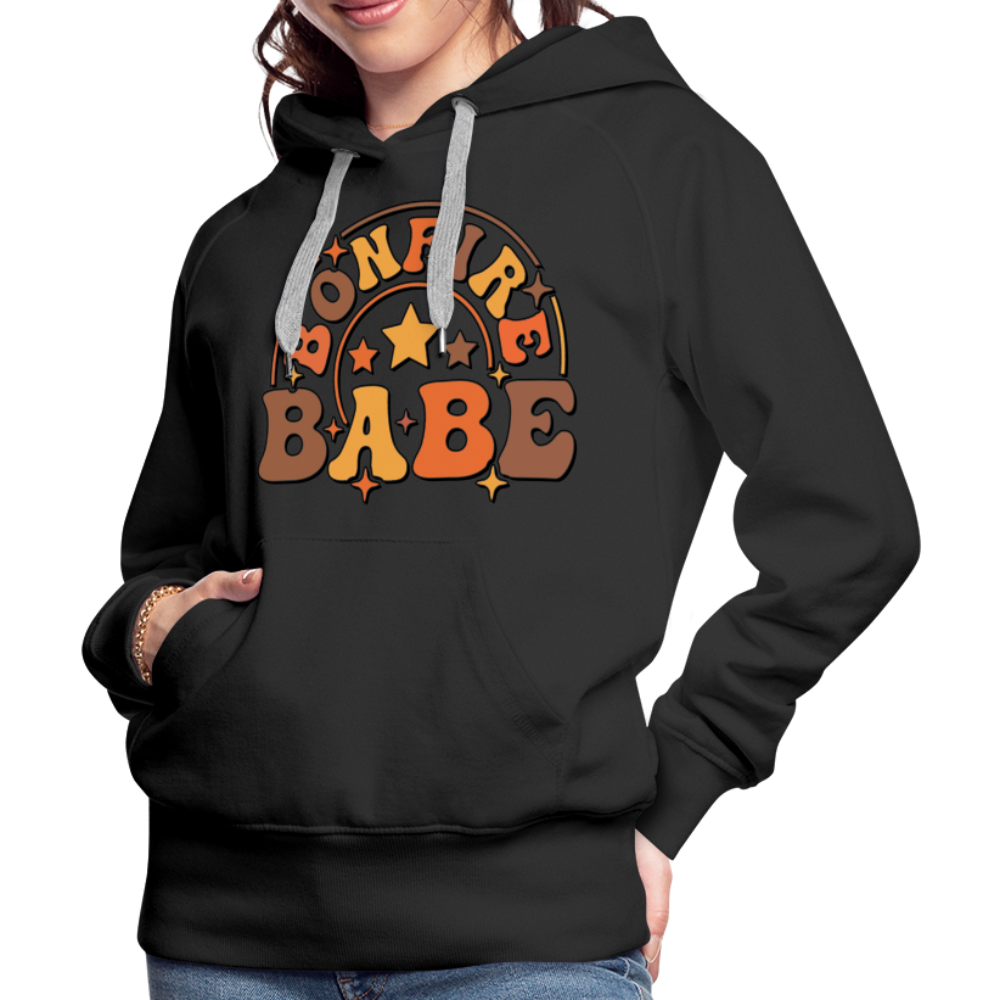 Bonfire Babe Women’s Premium Hoodie - black