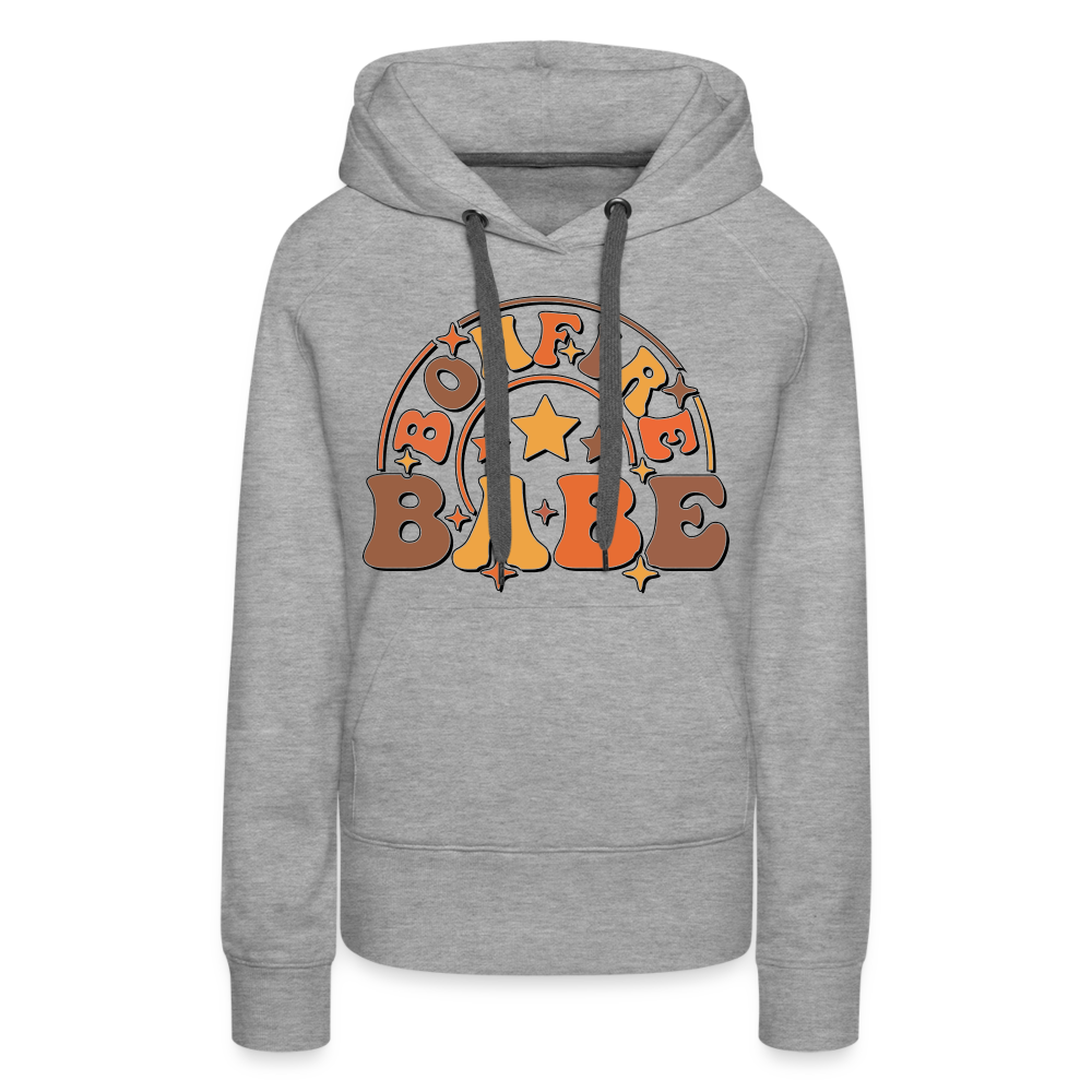 Bonfire Babe Women’s Premium Hoodie - heather grey