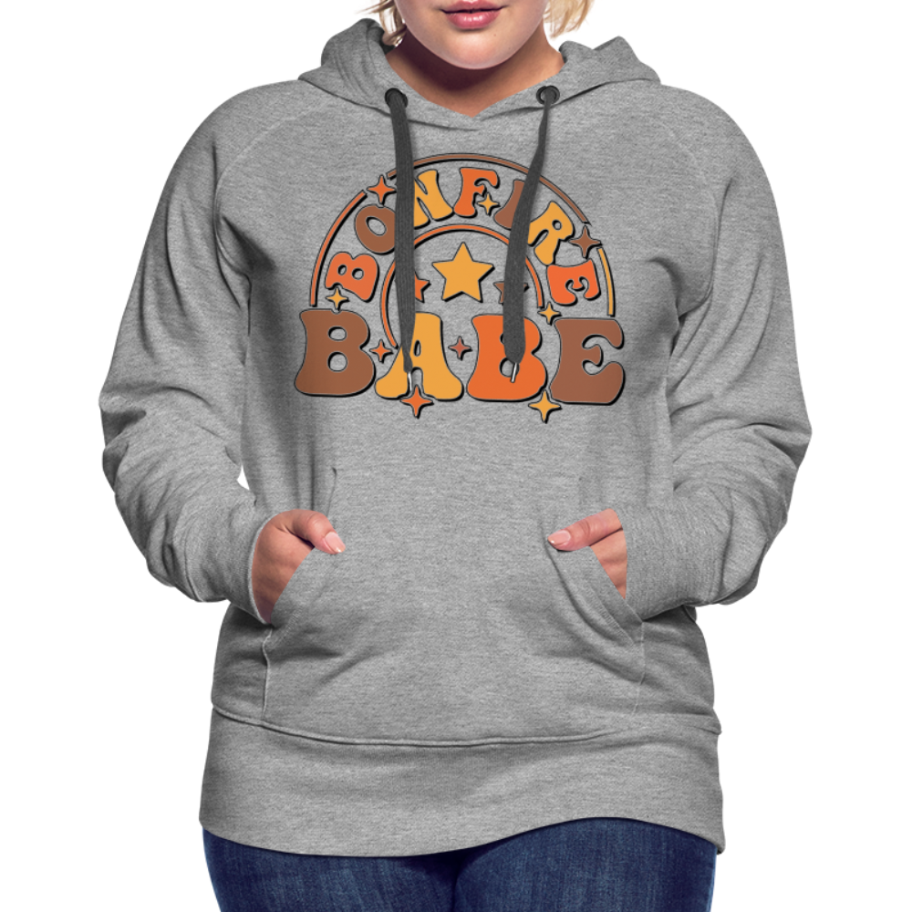 Bonfire Babe Women’s Premium Hoodie - heather grey