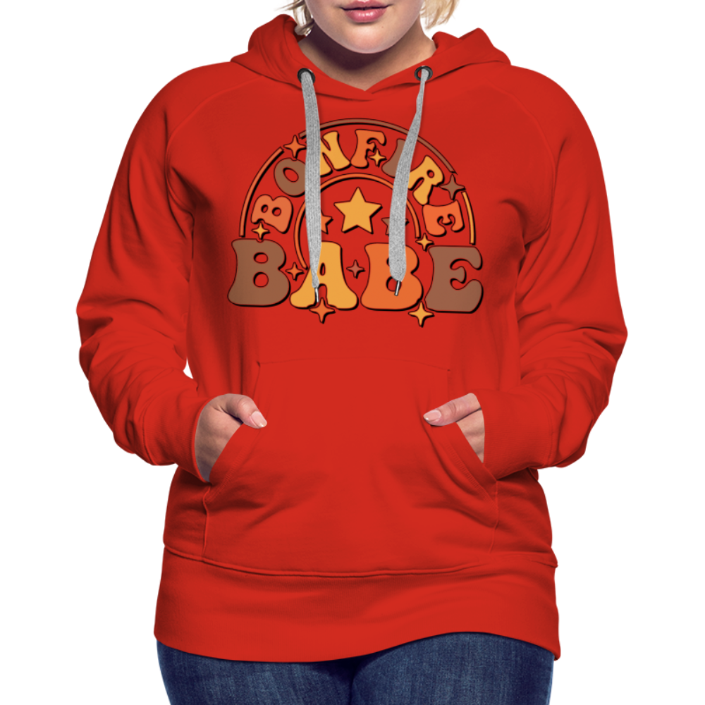 Bonfire Babe Women’s Premium Hoodie - red