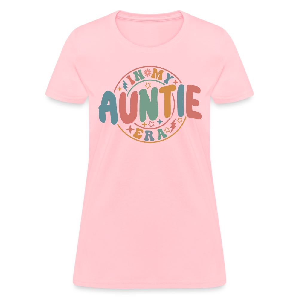 In My Auntie Era Women's Contoured T-Shirt Color: white