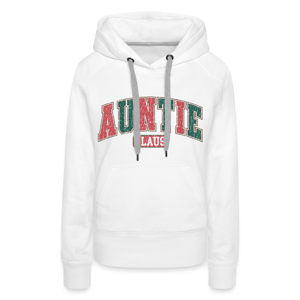 Auntie Claus Premium Hoodie - white