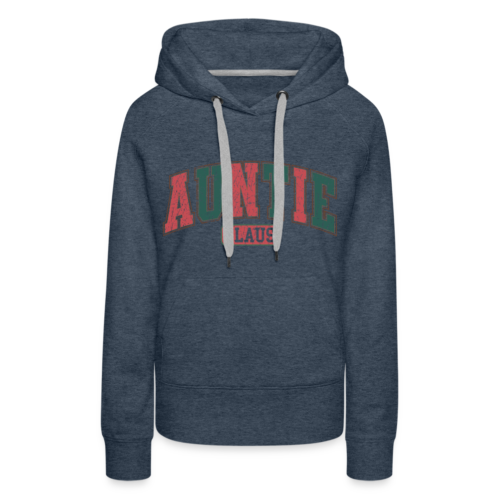 Auntie Claus Premium Hoodie - heather denim