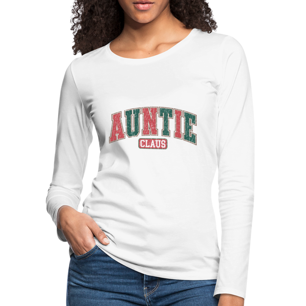 Auntie Claus Premium Long Sleeve T-Shirt Color: black