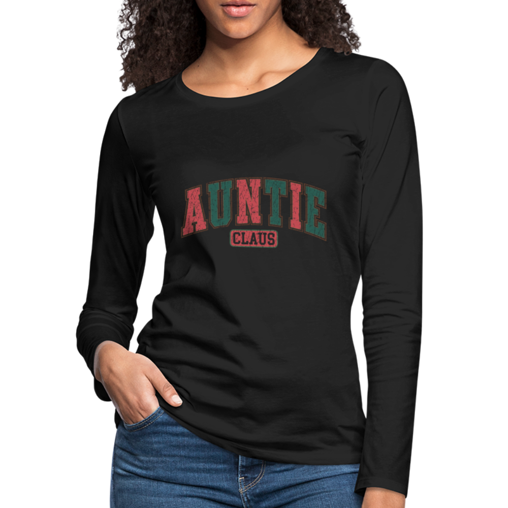 Auntie Claus Premium Long Sleeve T-Shirt - black