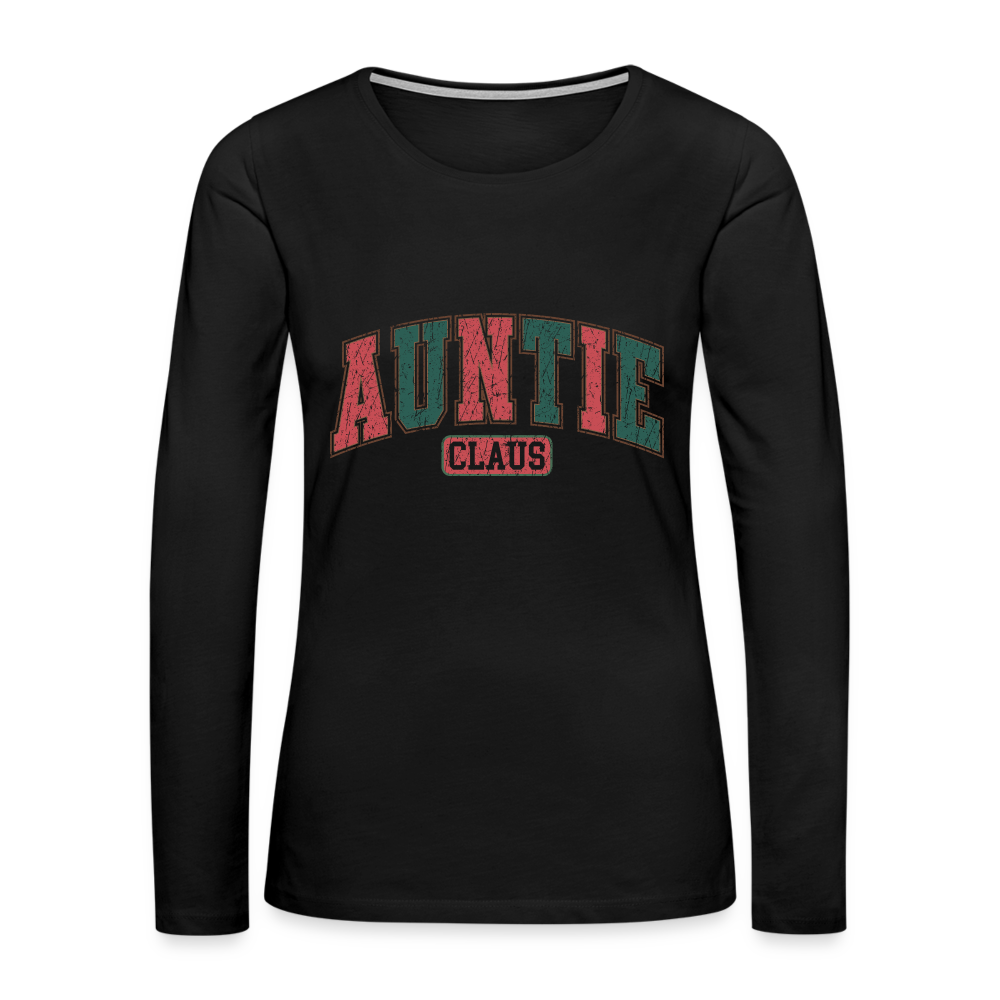 Auntie Claus Premium Long Sleeve T-Shirt - black