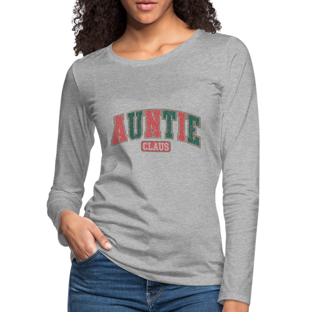 Auntie Claus Premium Long Sleeve T-Shirt Color: black