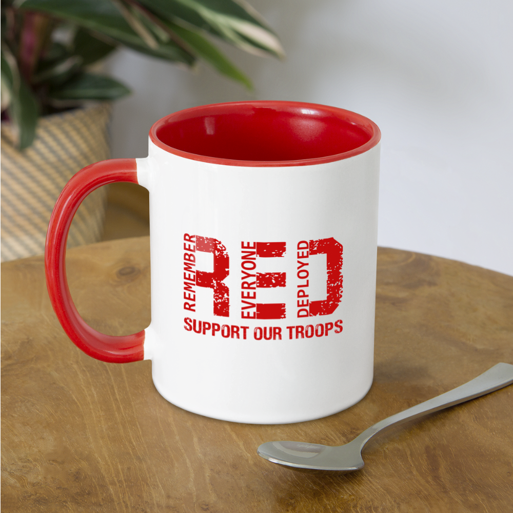 RED Remember Everyone Deployed Support Our Troops Coffee Mug Color: One Size