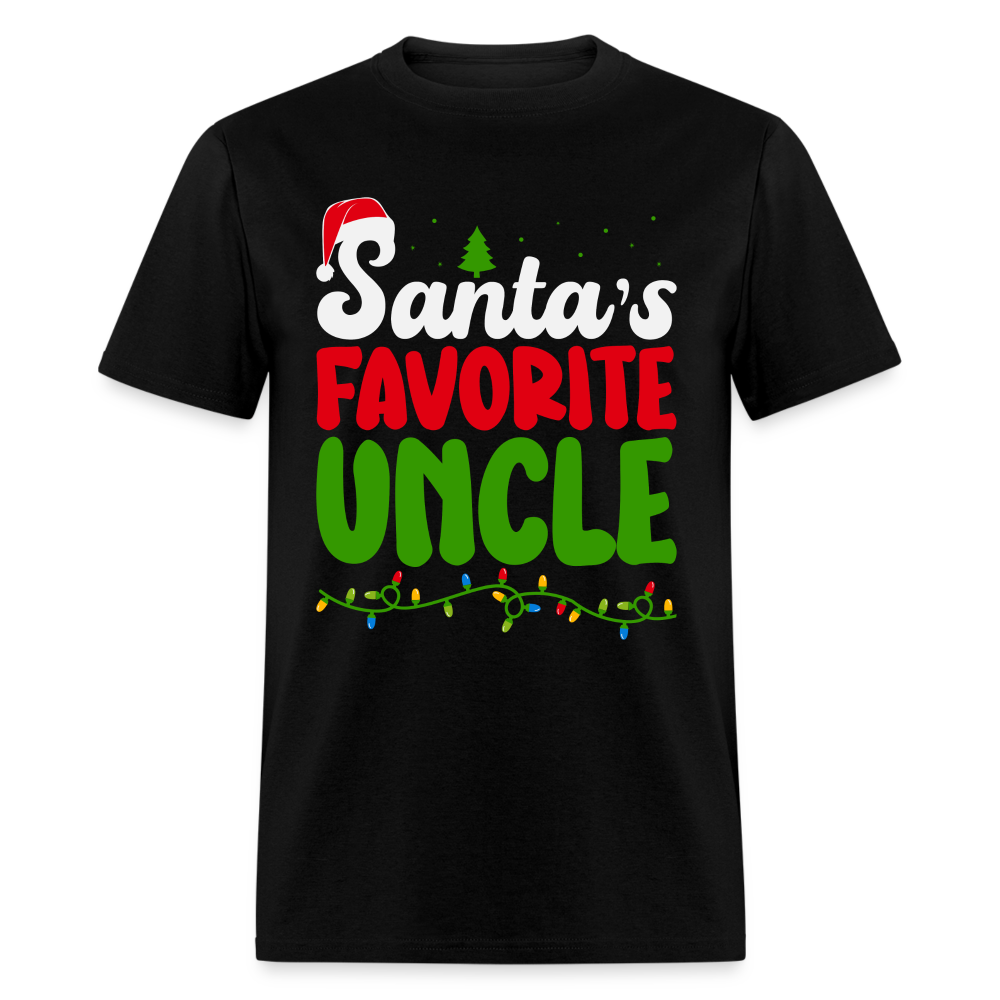 Santa's Favorite Uncle T-Shirt - black
