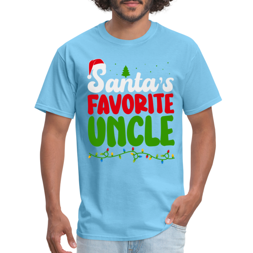 Santa's Favorite Uncle T-Shirt - aquatic blue