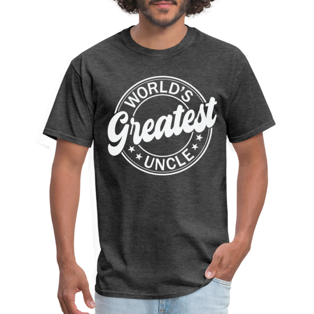 World's Greatest Uncle T-Shirt - heather black