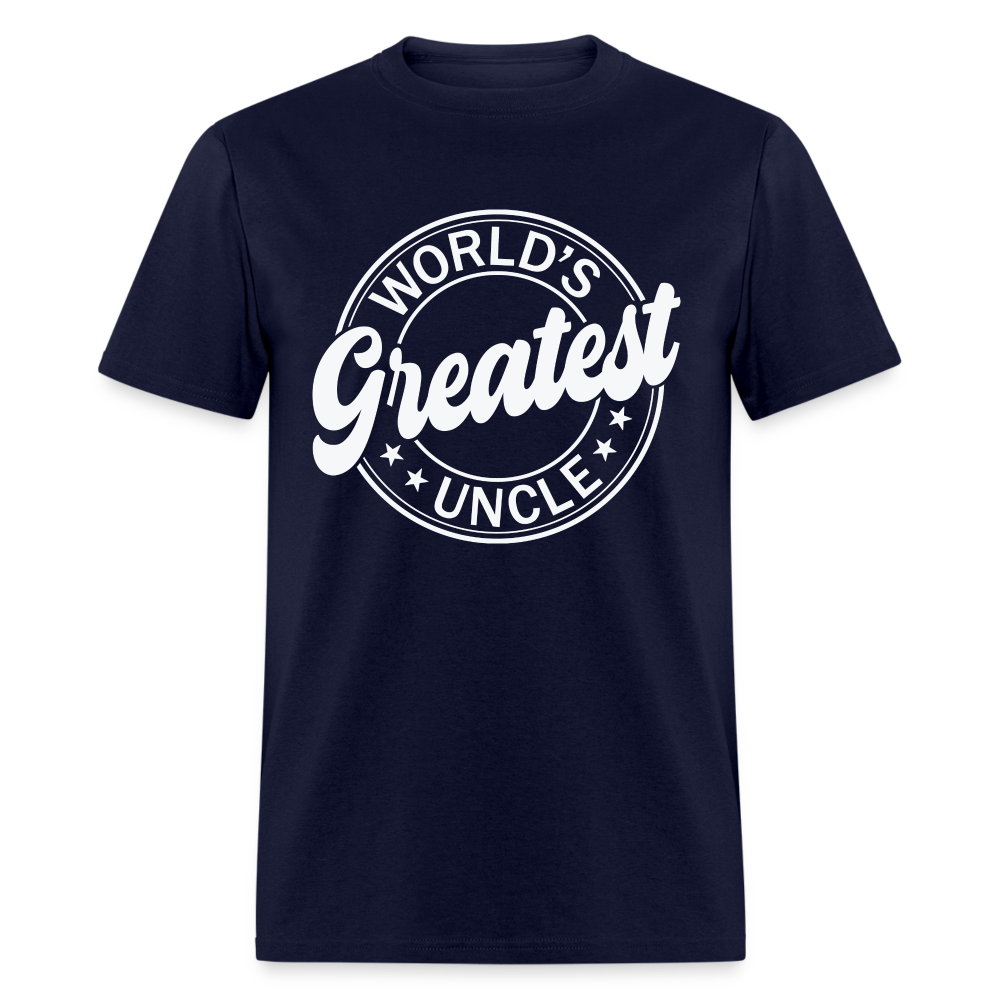World's Greatest Uncle T-Shirt - navy