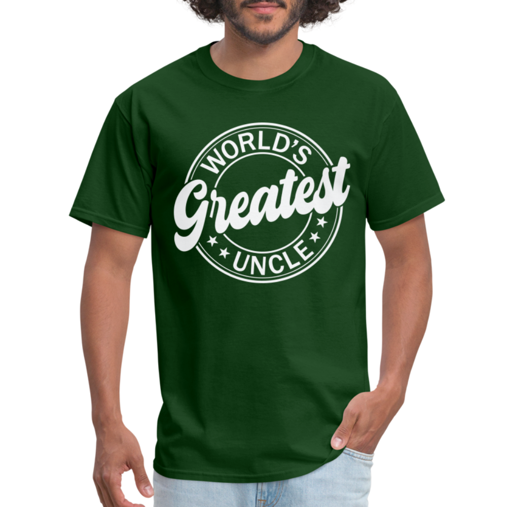 World's Greatest Uncle T-Shirt - forest green