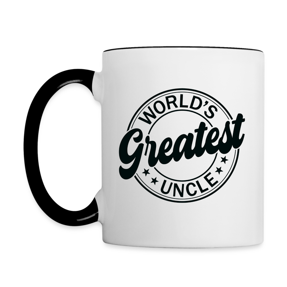 World's Greatest Uncle Coffee Mug Color: white/black