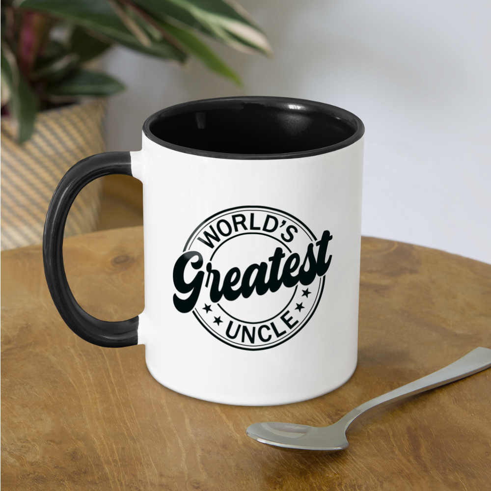 World's Greatest Uncle Coffee Mug Color: white/black