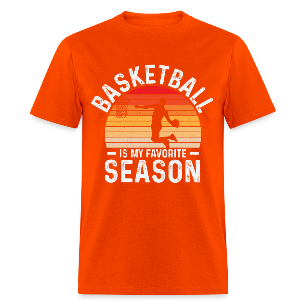 Basketball Is My Favorite Season T-Shirt - orange