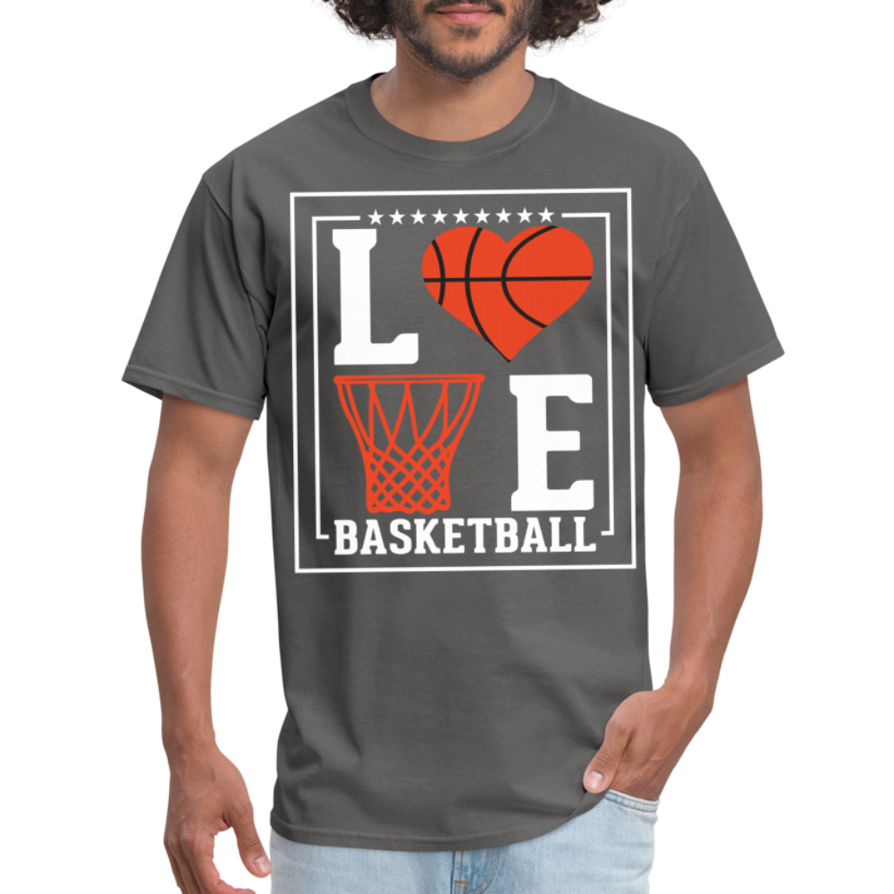 Love Basketball T-Shirt - charcoal