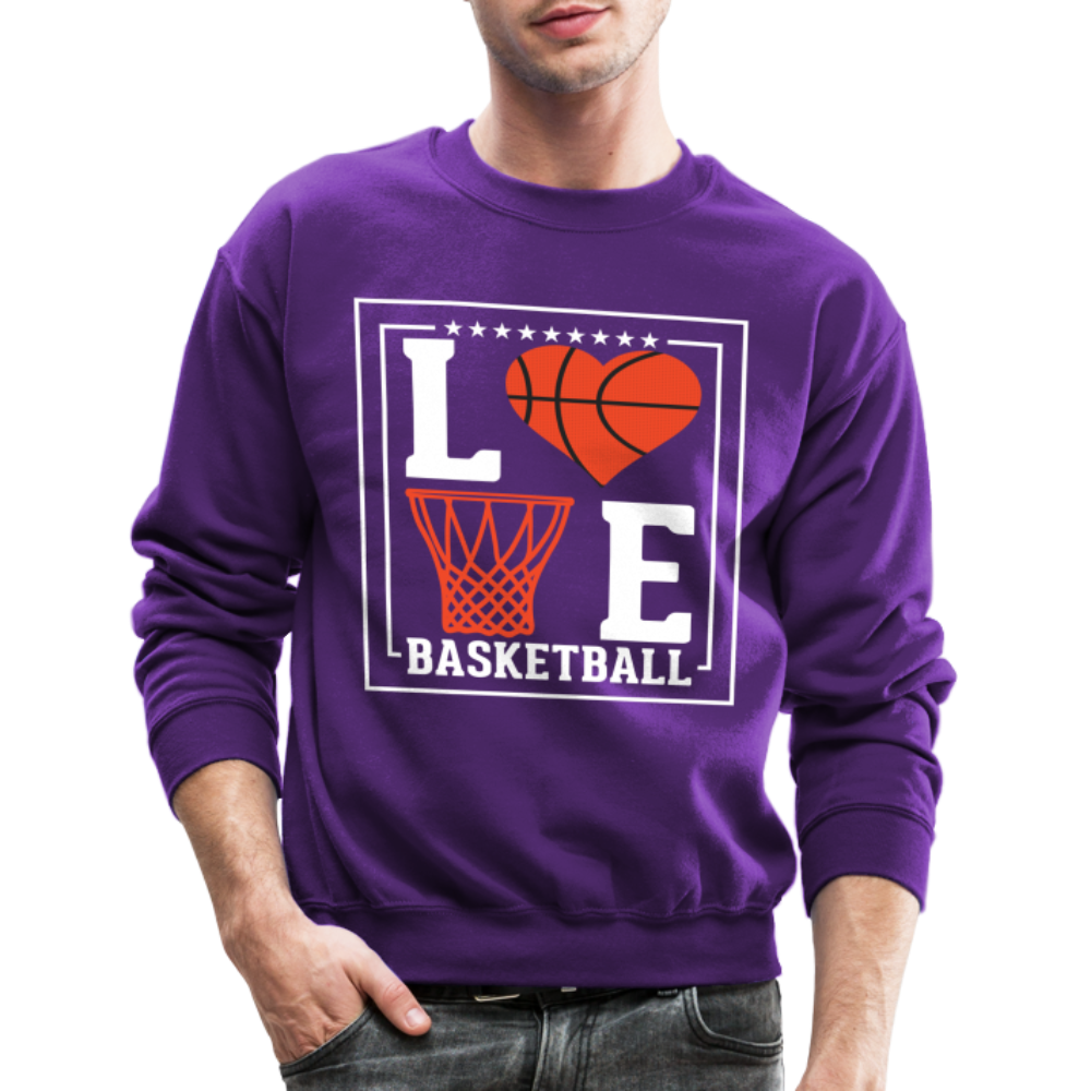 Love Basketball Sweatshirt - purple