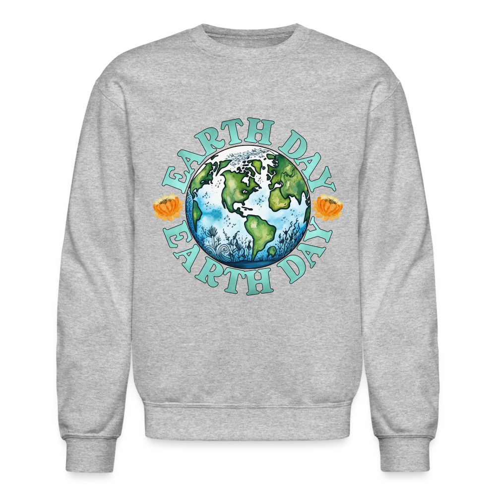 Earth Day Sweatshirt - heather gray