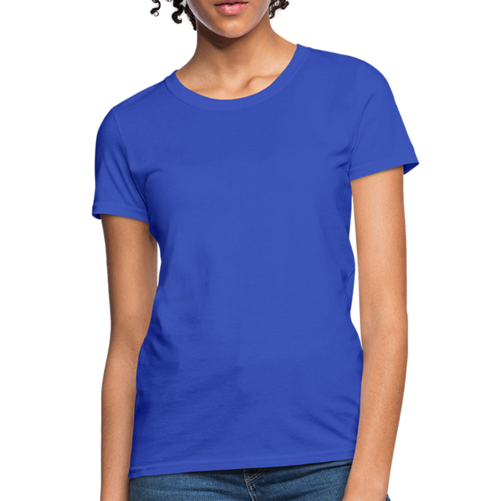 Customize Contoured Women's T-Shirt | Fruit of the Loom L3930 Color: royal blue