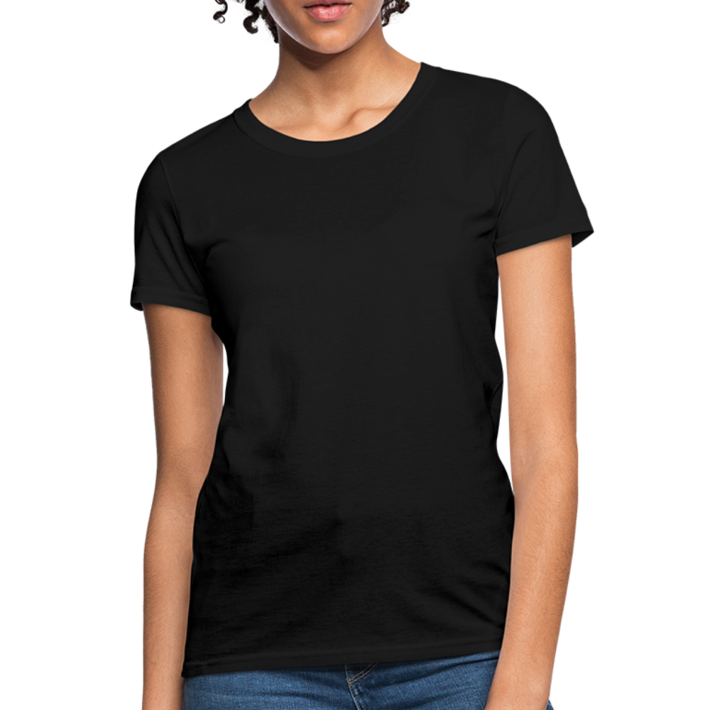 Customize Contoured Women's T-Shirt | Fruit of the Loom L3930 Color: black