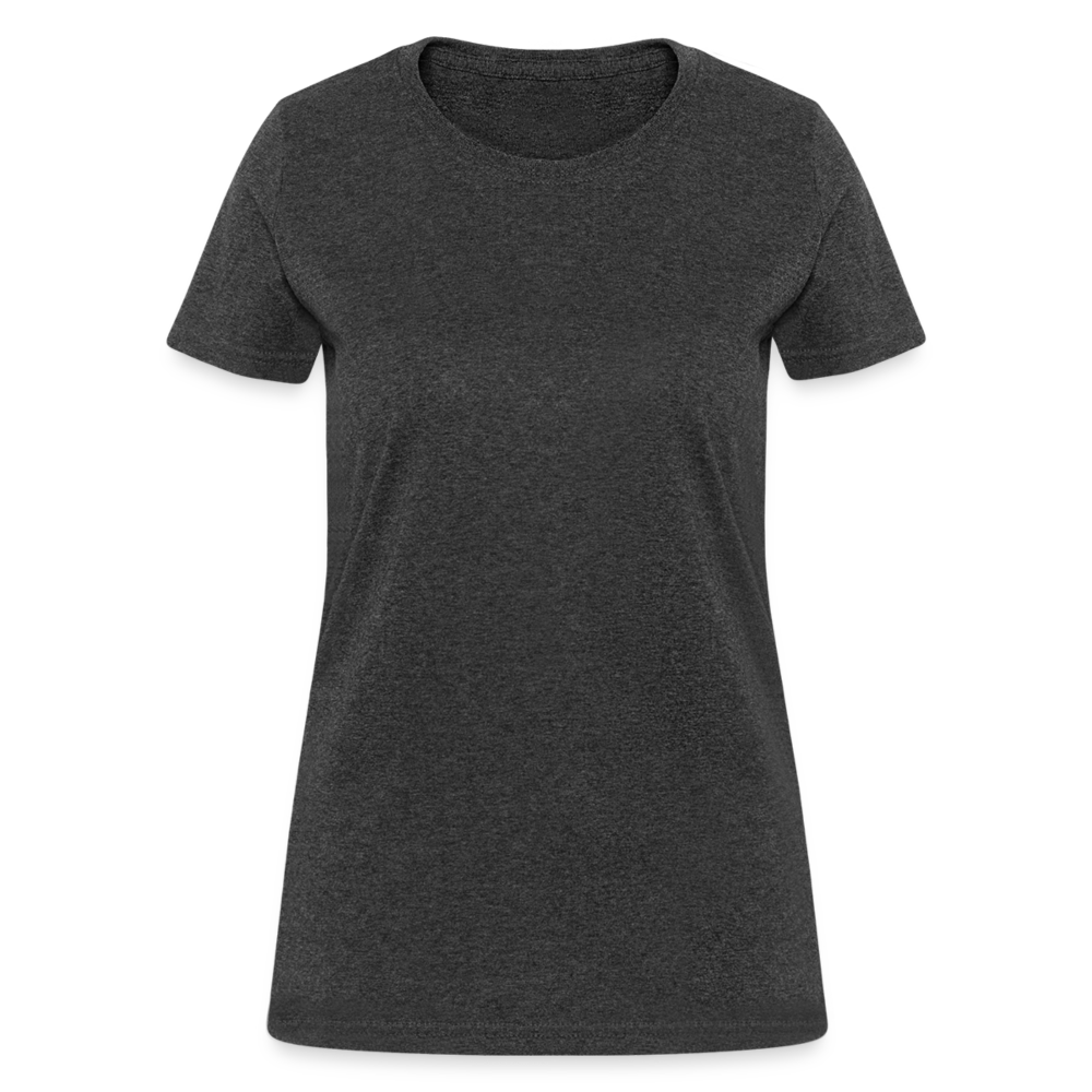 Customize Contoured Women's T-Shirt | Fruit of the Loom L3930 Color: heather black