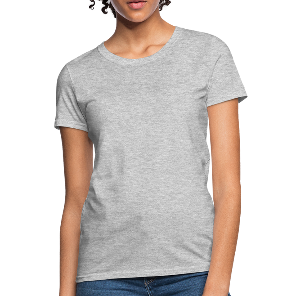 Customize Contoured Women's T-Shirt | Fruit of the Loom L3930 Color: heather gray
