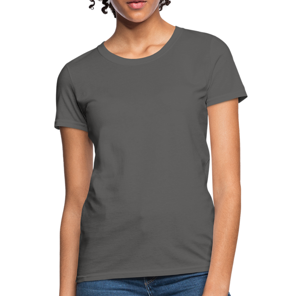 Customize Contoured Women's T-Shirt | Fruit of the Loom L3930 Color: charcoal