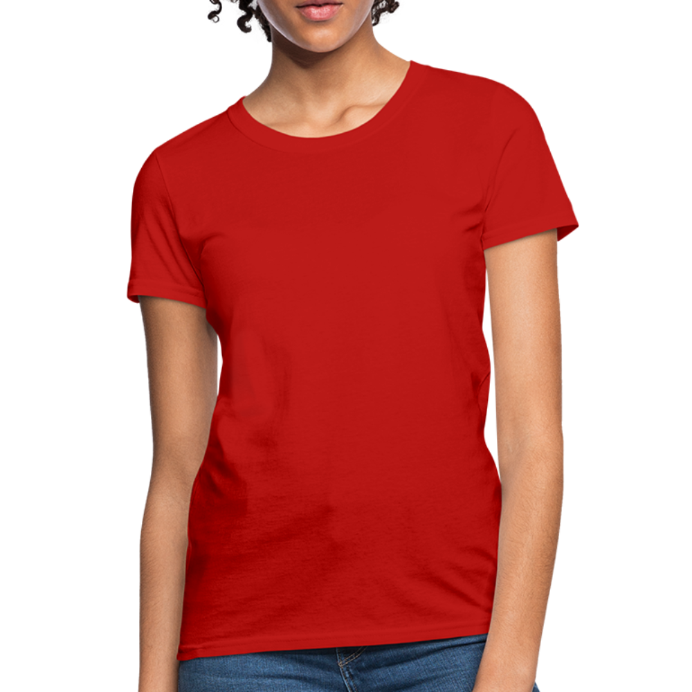 Customize Contoured Women's T-Shirt | Fruit of the Loom L3930 Color: red
