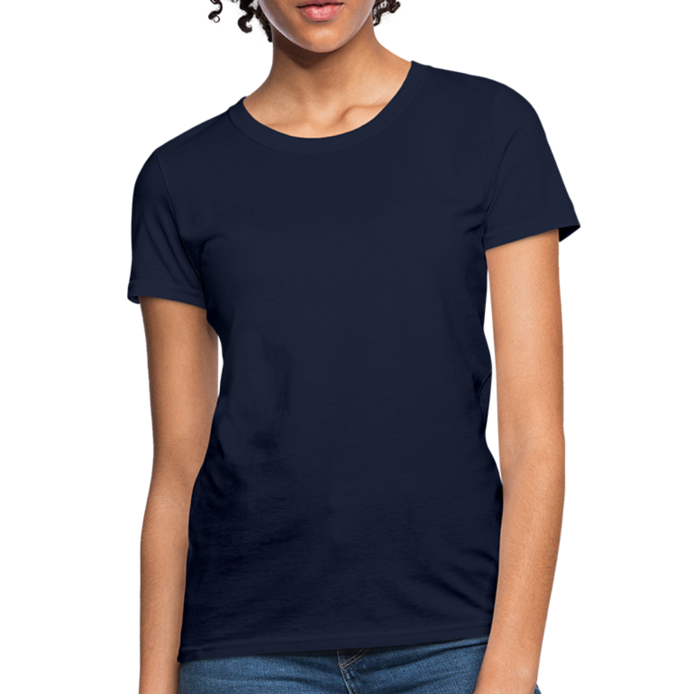 Customize Contoured Women's T-Shirt | Fruit of the Loom L3930 Color: navy