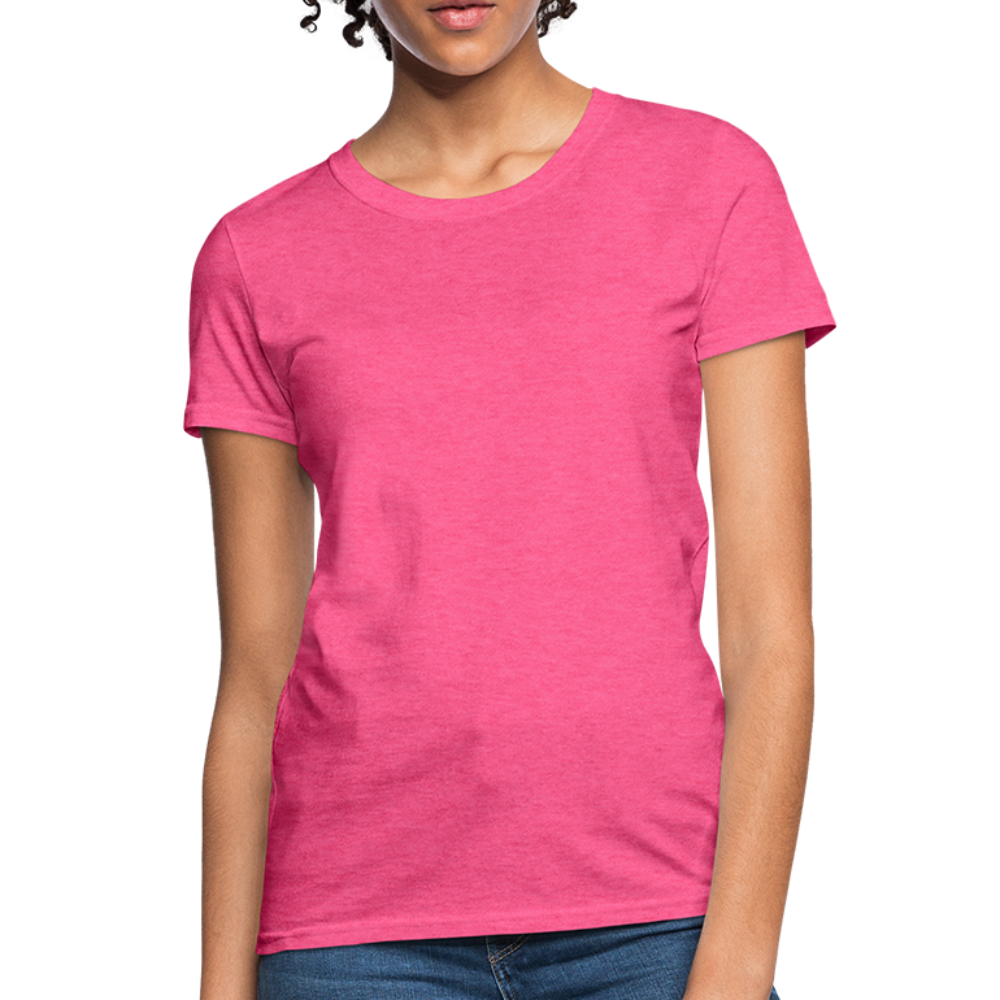 Customize Contoured Women's T-Shirt | Fruit of the Loom L3930 Color: heather pink
