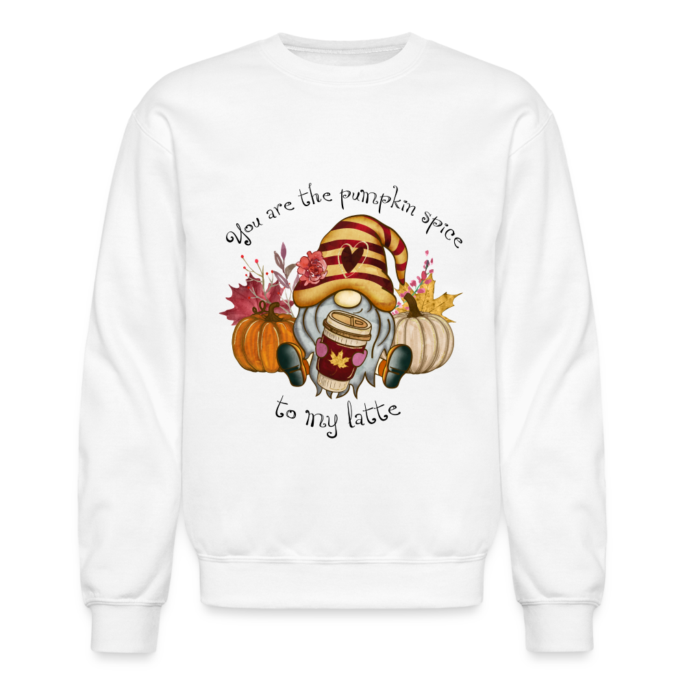 You Are The Pumpkin Spice To My Latte Sweatshirt - white