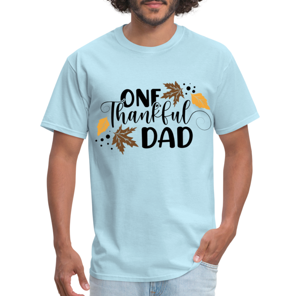 One Thankful Dad T-Shirt - powder blue