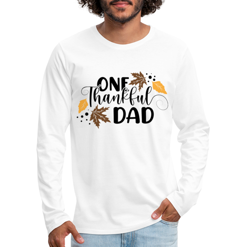 One Thankful Dad Premium Long Sleeve T-Shirt Color: heather gray