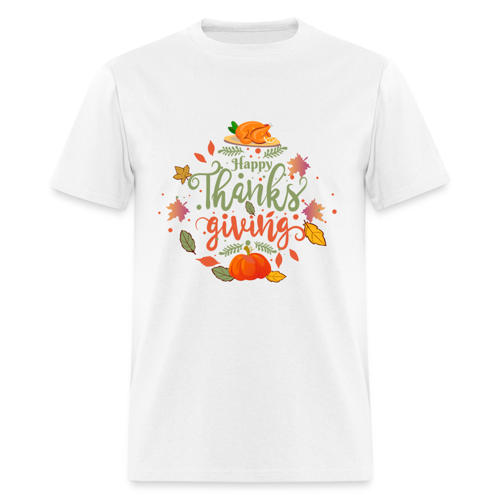 Happy Thanksgiving T-Shirt - white