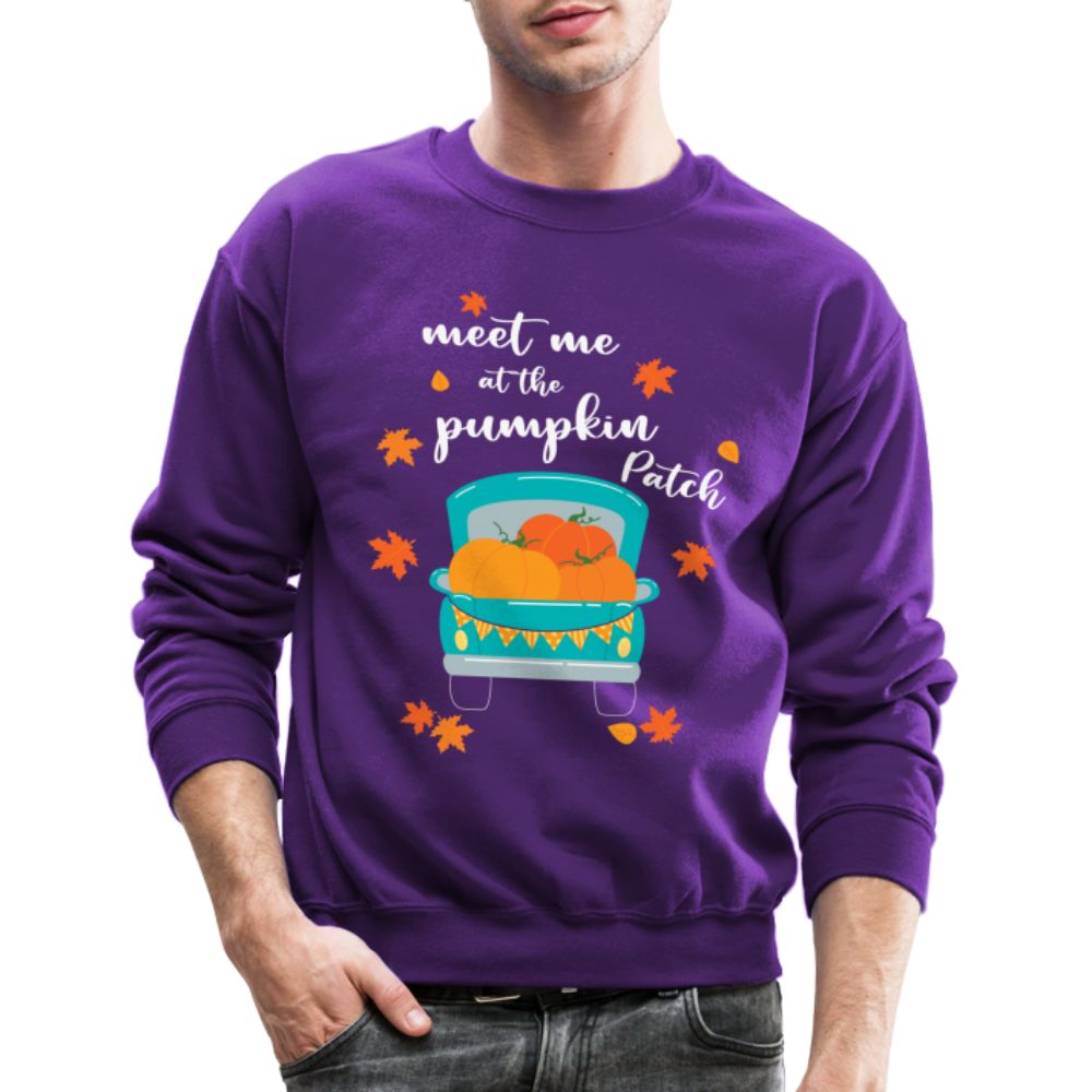 Meet Me At The Pumpkin Patch Sweatshirt Color: purple