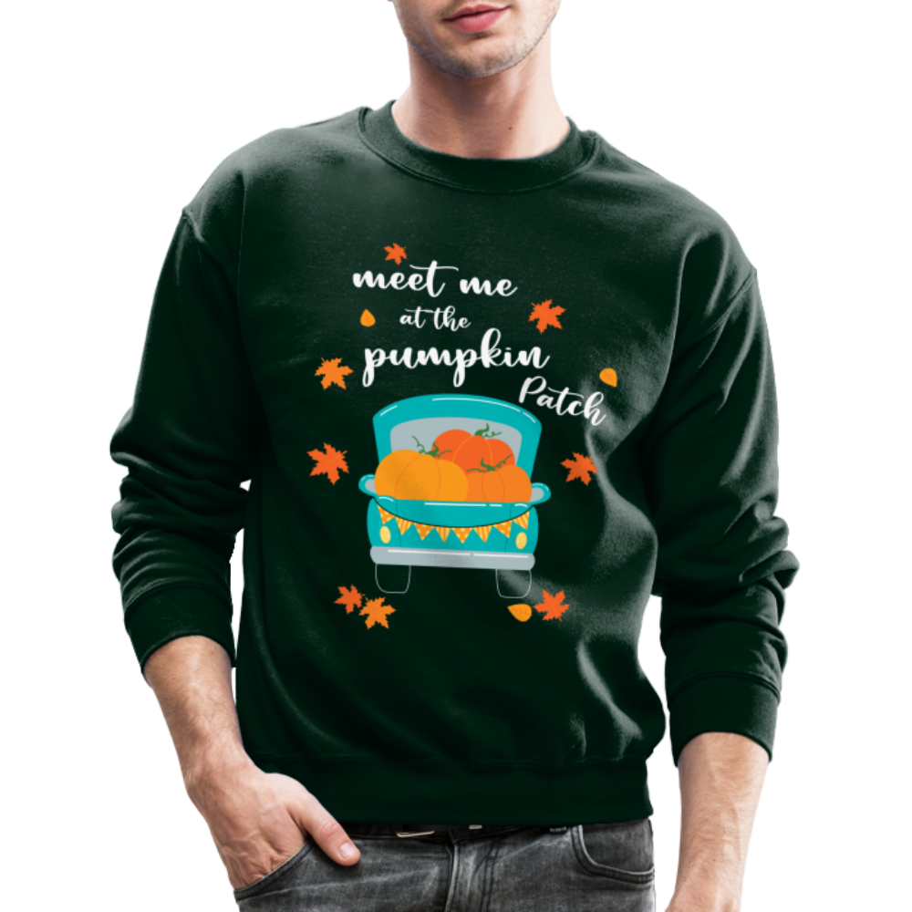 Meet Me At The Pumpkin Patch Sweatshirt Color: forest green
