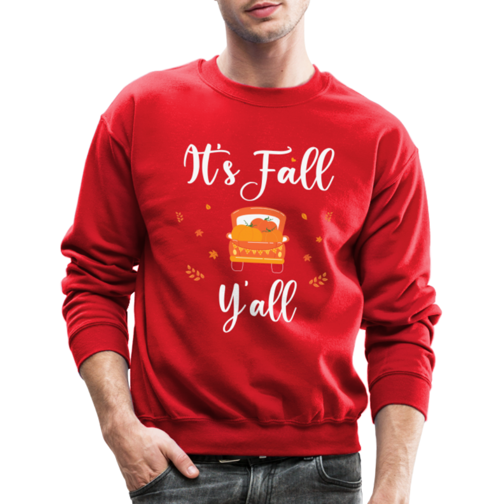 It's Fall Y'all Sweatshirt - red