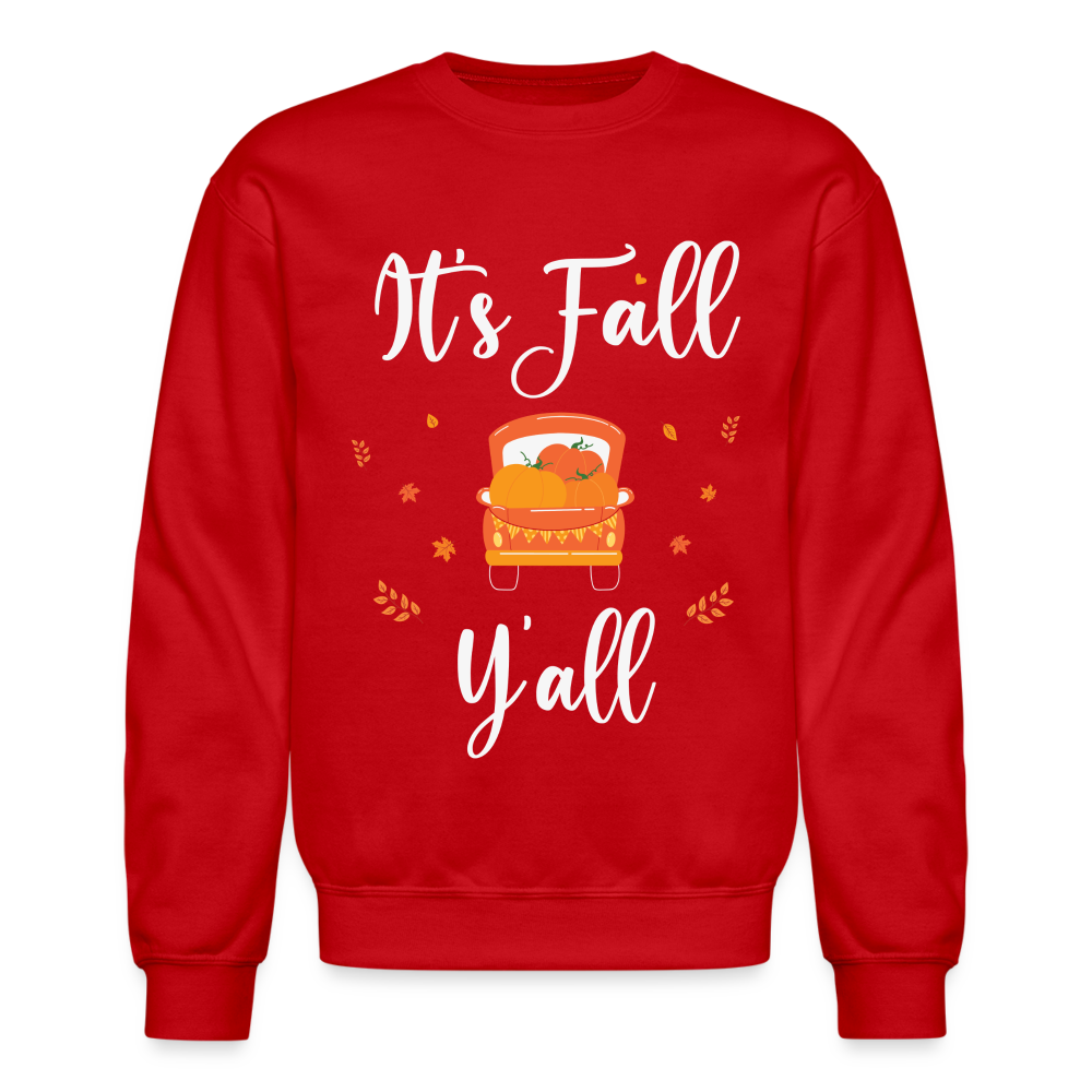 It's Fall Y'all Sweatshirt - red